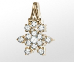 SNOW DIAMOND PENDANT