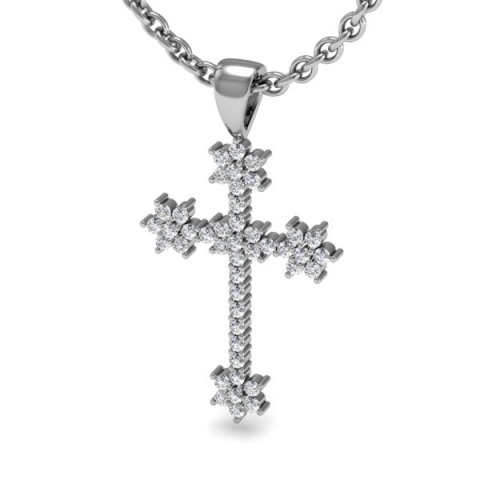 diamond cross pendant