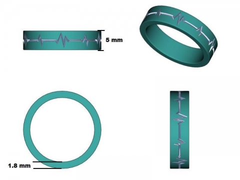 couple wedding ring set